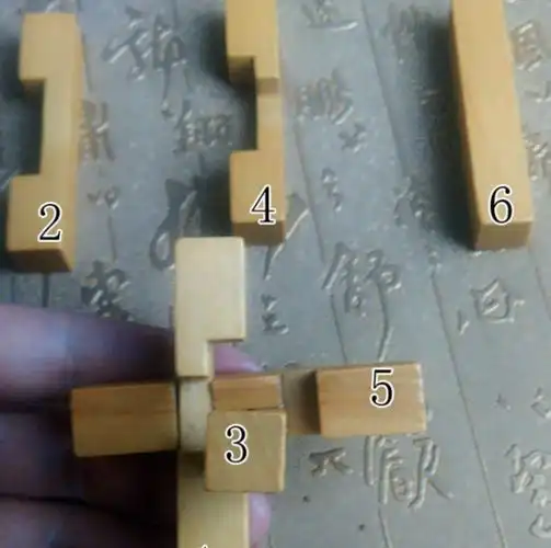 怎样组装6根孔明锁-全民百科