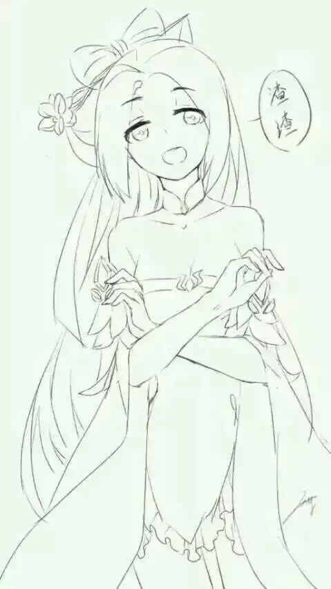 王者荣耀貂蝉怎么画简笔画