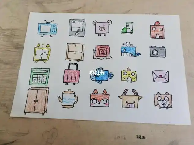 儿童创意简笔画用一个正方形画出小狗正方形的联想简笔画联想怎么样画