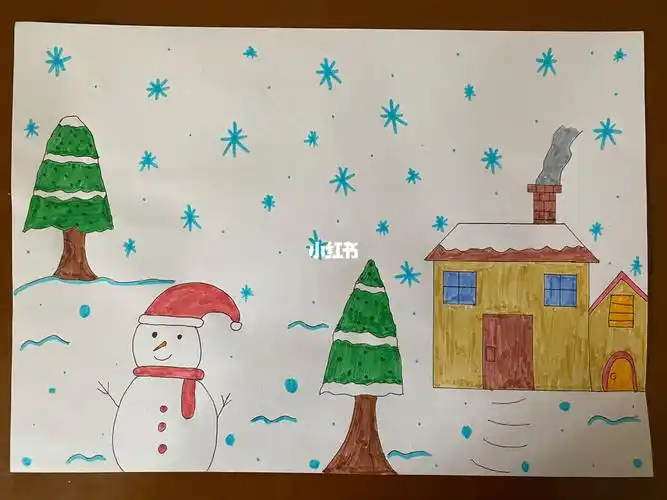 人教版语文  #我这边下雪了你们下雪了吗  #下雪  #下雪了  #绘画