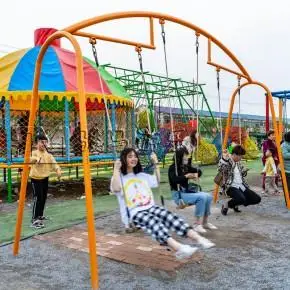 广场网红无动力游乐设备厂家 农场户外儿童乐园器材