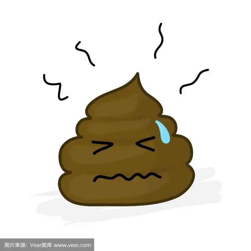 可爱的便便卡通人物