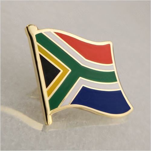 南非国旗徽章高质量珐琅工艺世界各国旗帜襟章订做胸章胸针