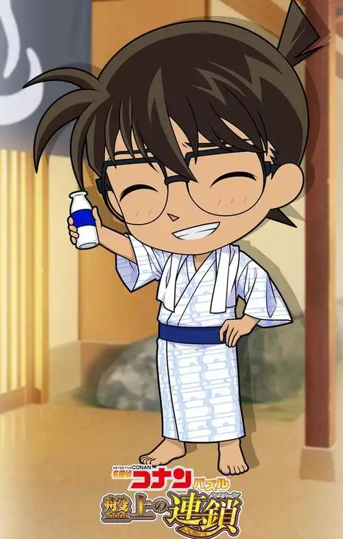 名侦探柯南温泉旅馆q版新绘,沐浴后的柯兰&园子降谷零,可爱满分