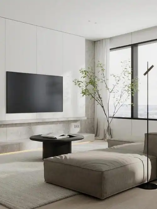 现代极简风的装修是一种注重简约,功能性和空间感的室内设计风格