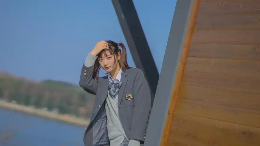 双马尾的jk少女漂亮写真