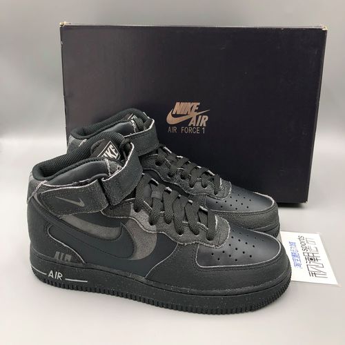 nike耐克air force 1纯黑男af1空军一号万圣节休闲板鞋dq7666-001