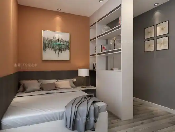 索菲亚家具进门正对客厅一进卧室就见床隔断怎么装