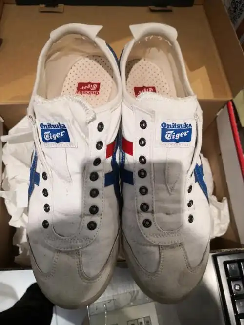 鬼冢虎tiger鞋子帆布一脚蹬如何清洗