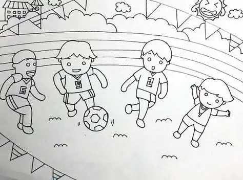 不字数不是我跑的快,老师二话没说就选了运动小人简笔画卡通动漫简笔