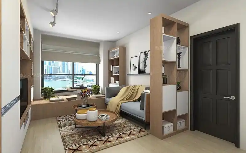 碰上客厅只有落地窗没有阳台的小户型,又想要享受有阳台带来的休闲