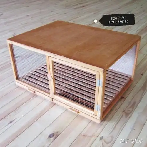 自制木质兔笼子图片