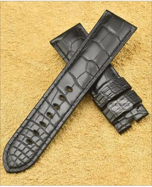 沛纳海潜行系列pam00616/pam00682原版美洲双面鳄鱼皮真皮表带男 深