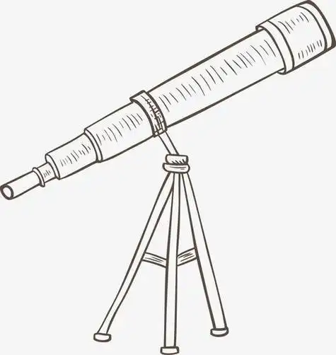 的儿童卡通简笔画天文望远镜简笔画图片手绘天文望远镜怎么画好看