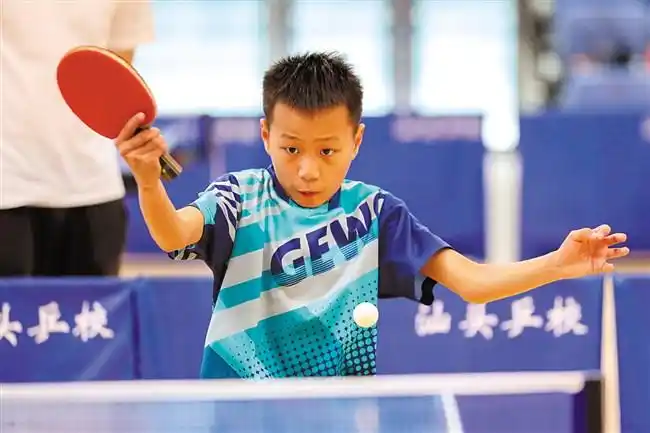 汕头市乒乓球队训练剪影