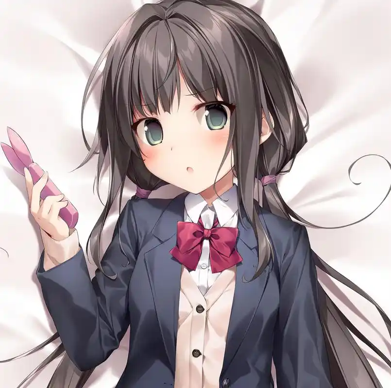 二次元# 躺在床上玩手机的妹妹 画师:karory