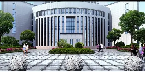 办公建筑楼前景观psd效果图[原创]