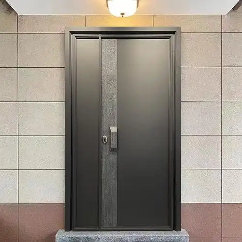 古达制铸铝门子母门入户门别墅大门防盗门家用进户门现代门定制