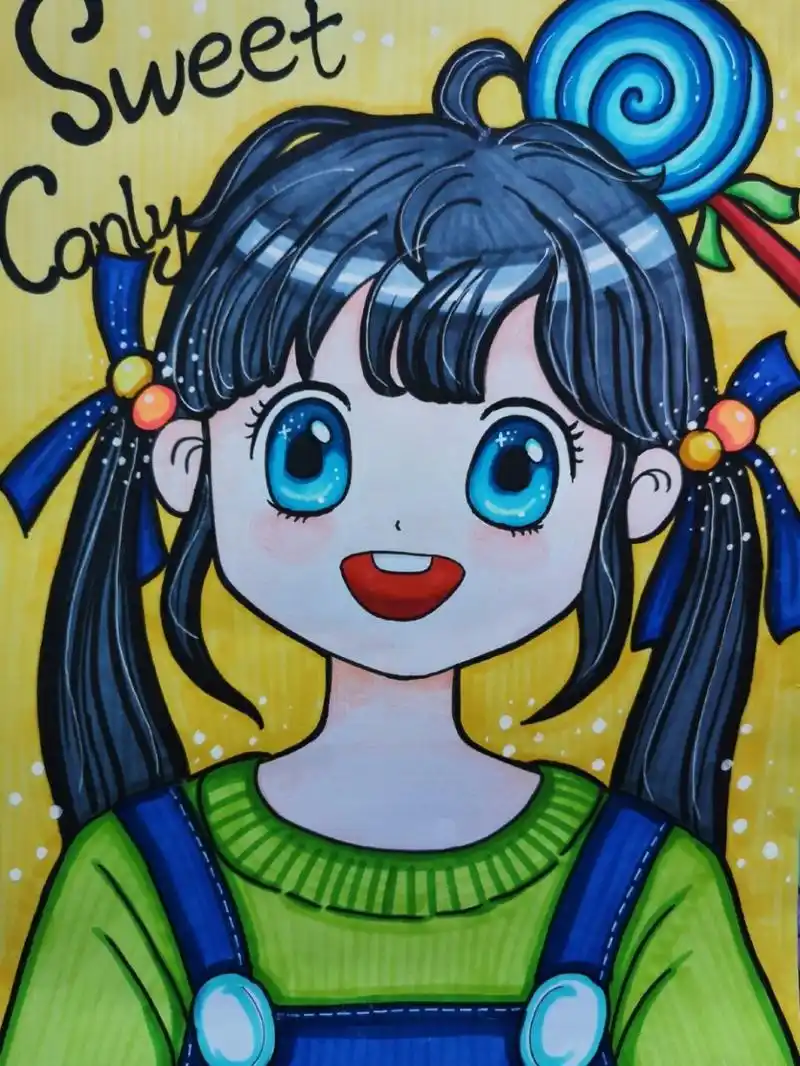 马克笔动漫 动漫人物#动漫形象#漫画#儿童动漫 #动漫分享