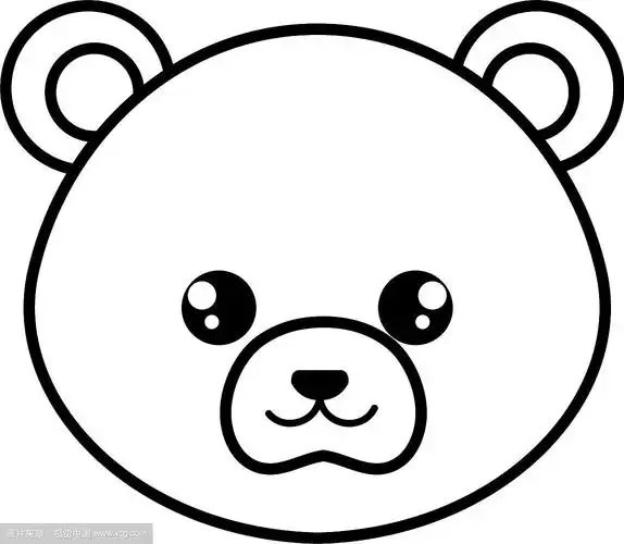 可爱而温柔的熊头性格