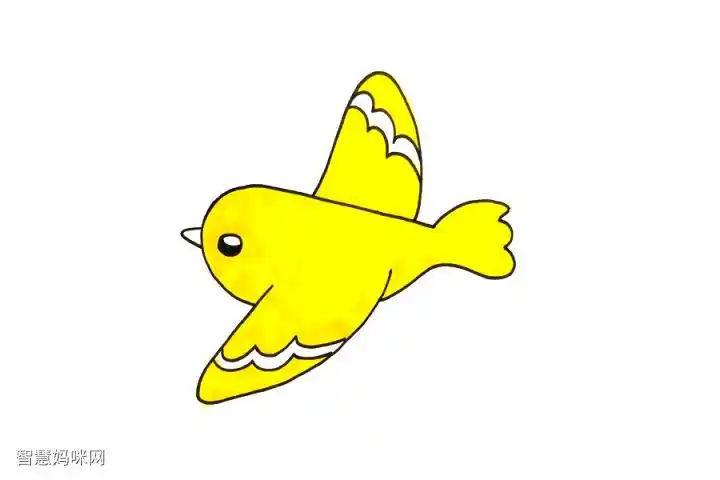 漂亮的小黄鸟怎么画-图4