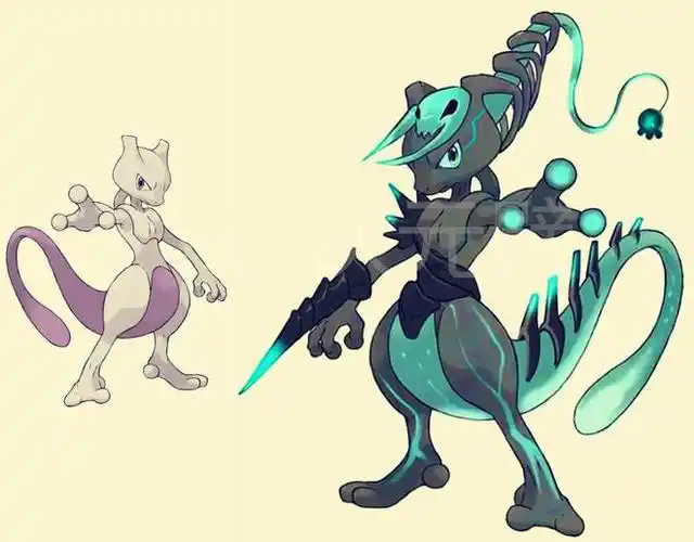 神奇宝贝超梦的4种不同属性mega进化你最喜欢哪种