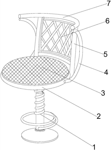 一种螺旋式舒适藤椅制造技术