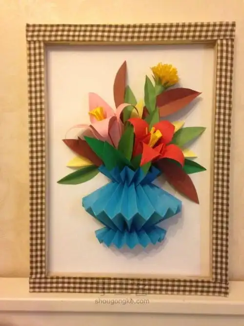 田园风纸艺立体画制作教程-手工客官网