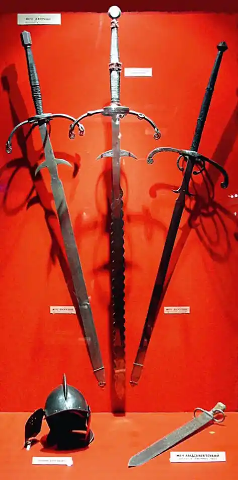 欧洲于16世纪出现的几种双手大剑,这些双手大剑在欧洲国家广泛流行