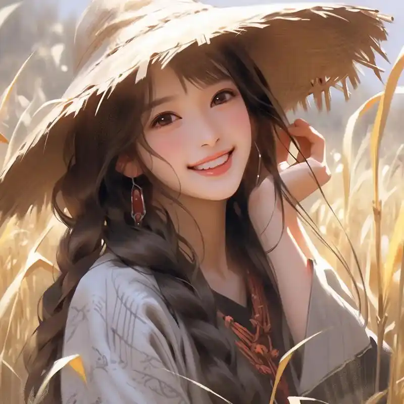 微笑治愈系女孩头像#动漫头像 #仙气女生头像  - 抖音