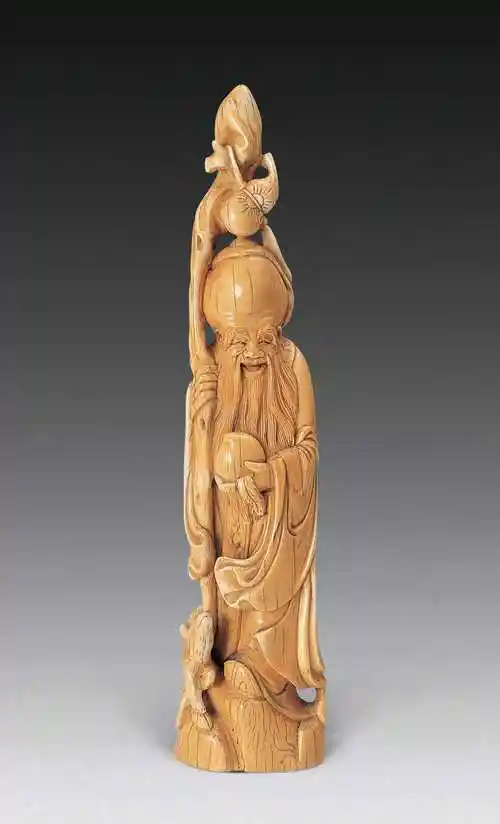 清象牙雕寿星