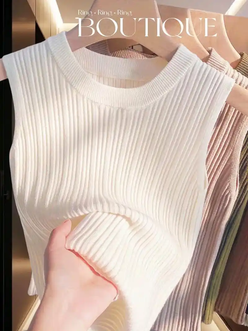 姐妹们真心推荐这款圆领背心,宽松显瘦又百搭 - 抖音