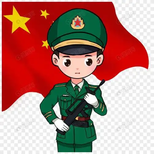 解放军旗简笔画内容图片展示军人敬礼的军人军人兵哥哥钻石画十字绣点