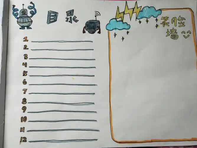 一年级一班小朋友的优秀美术作业之目录篇