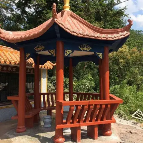 仿木六角亭(水泥)