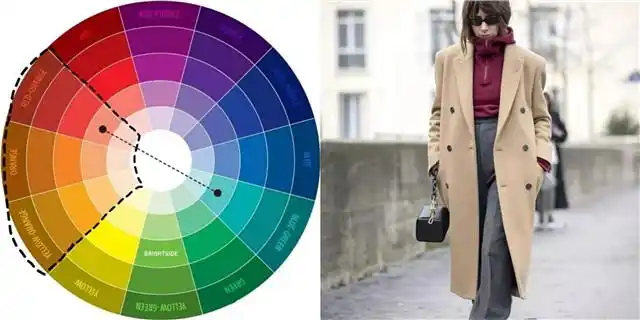 如果你对同一色已经轻车熟路,就可以尝试相近色的搭配,在色环上相邻的