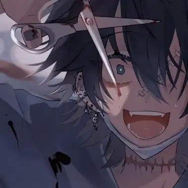 黑暗头像男颓废动漫