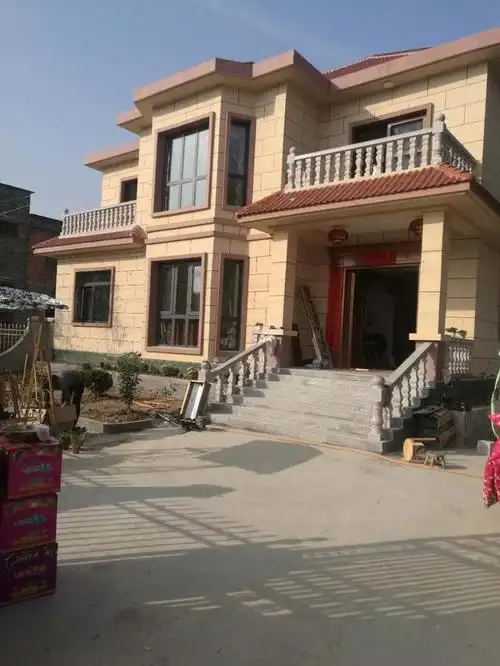 年度最佳两层农村自建房别墅只需30万建好完工实景图奉献