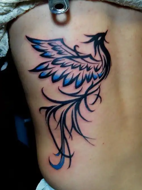 图腾凤凰_纹身图案手稿图片_老方的纹身作品集