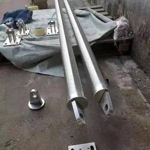 直径89mm不锈钢雨棚斜拉杆/雨蓬空心管拉杆/钢结构玻璃雨棚拉杆