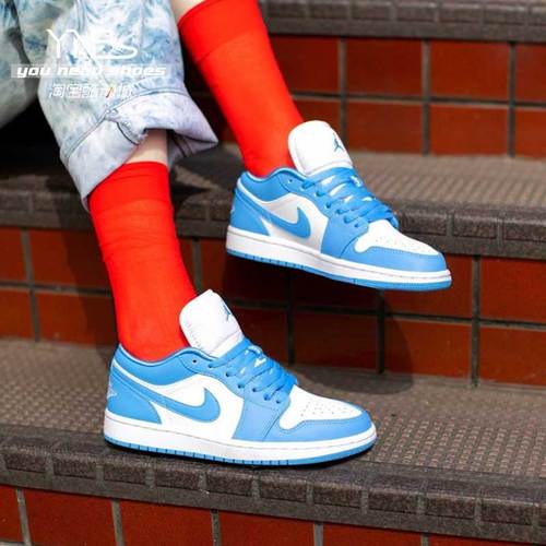 油腻叔 air jordan aj1 low北卡蓝unc低帮男女鞋篮球鞋ao9944-441