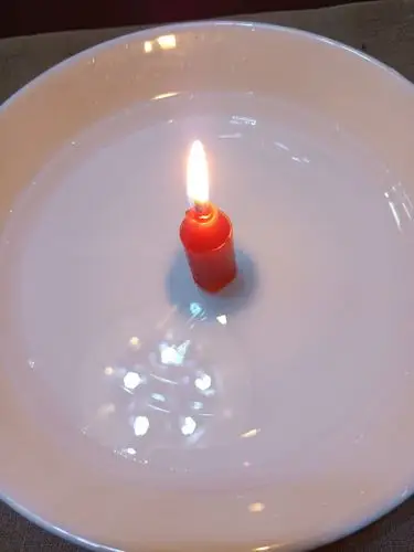 "蜡烛吸水"实验