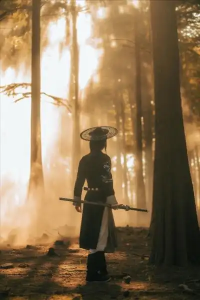 背影.侧影.远景.古风.古装.汉服.男子