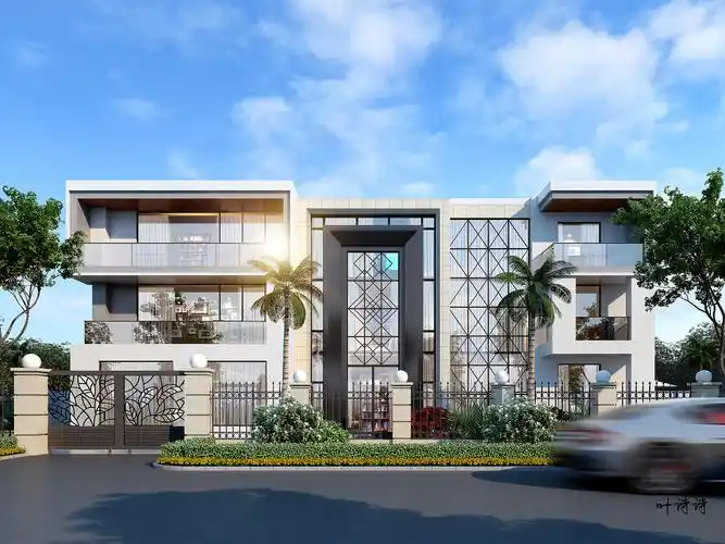 室外效果图|别墅外立面|空间|建筑设计|诗诗18156079928 - 原创作品