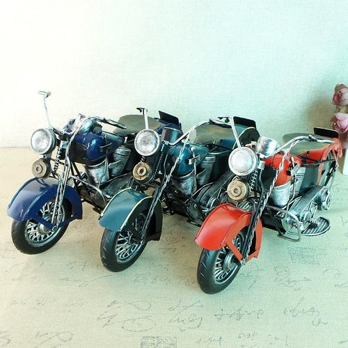 手工点焊制作金属工艺品复古做旧摩托车模型摆件家居装饰礼物礼品