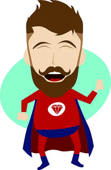 超级英雄卡通人物主题矢量艺术插画.超级英雄卡通