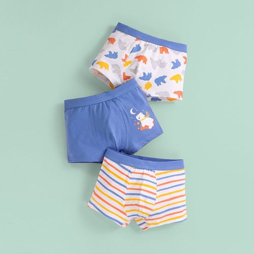 男童平角裤莱卡棉儿童内裤宝宝卡通抗菌小男孩四角底裤大中小童装