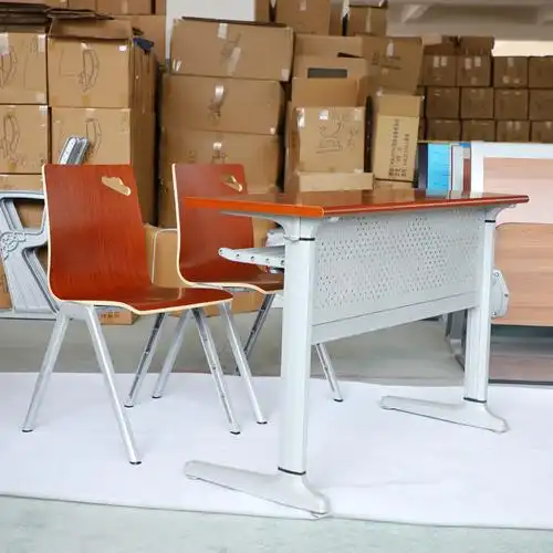 大学课桌椅学校铝合金铸造课桌椅培训桌学生课桌凳学校课桌批发