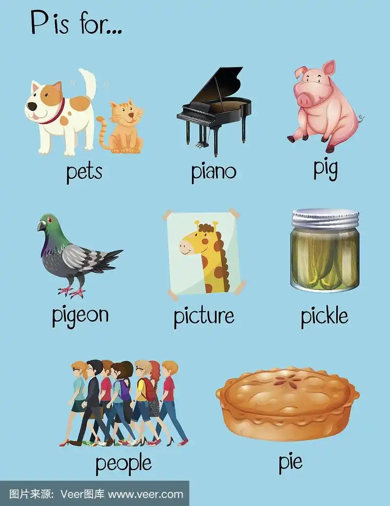 许多单词以字母p开头