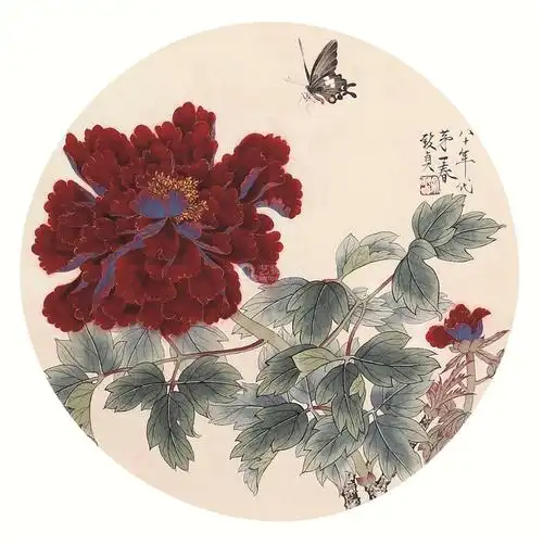 俞致贞—著名花鸟画家_工笔